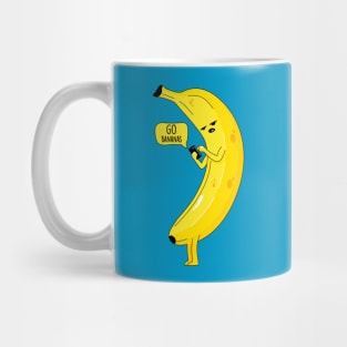 Banana with phone Mug